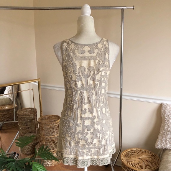 Anthropologie Burning Torch Silk Beaded Tank Top S - Picture 8 of 8